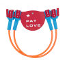 PATLOVE HARNESS LINE FIX ORANGE