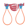 PATLOVE HARNESS LINE MONO ORANGE
