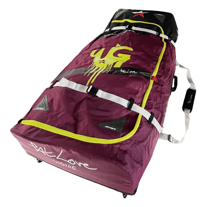 PATLOVE FOIL TRAVEL BAG WITH WHEELS PURPLE