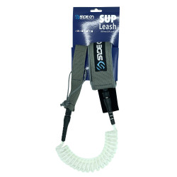 SIDEON SUP COIL LEASH WHITE