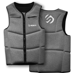 SIDEON IMPACT VEST HALF PROTECTION DARK GREY MOTTLED