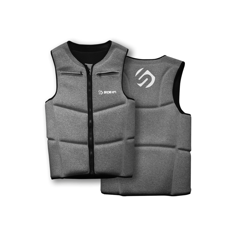 SIDEON IMPACT VEST HALF PROTECTION DARK GREY MOTTLED