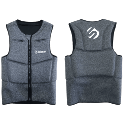 SIDEON IMPACT VEST HALF PROTECTION DARK GREY MOTTLED
