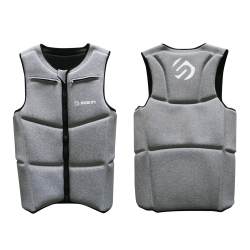 SIDEON IMPACT VEST HALF PROTECTION LIGHT GREY MOTTLED