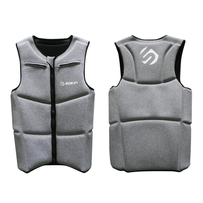 SIDEON IMPACT VEST HALF PROTECTION LIGHT GREY MOTTLED