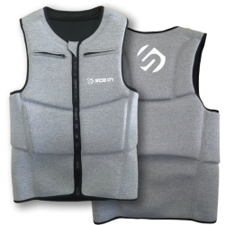 SIDEON IMPACT VEST HALF PROTECTION LIGHT GREY MOTTLED