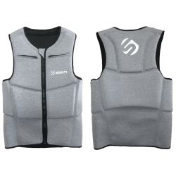 SIDEON IMPACT VEST HALF PROTECTION LIGHT GREY MOTTLED