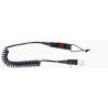 NARA BOARD COIL LEASH BLACK 10'